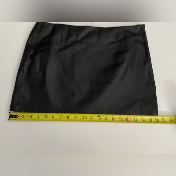 Anine Bing Black Leather Mini Skirt Biker Punk Rock Goth Sexy Large Party - Picture 6 of 8